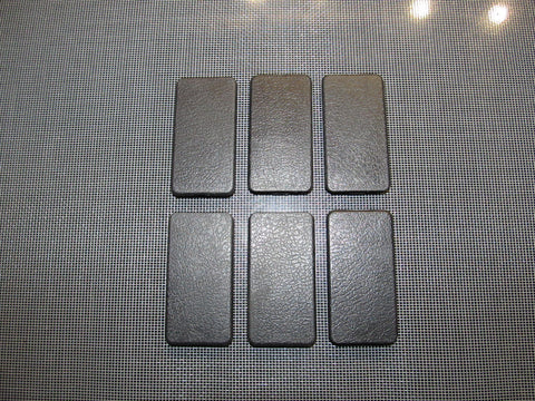 90-93 Mazda Miata OEM Black Dash Console Filler Cap 6 Pieces