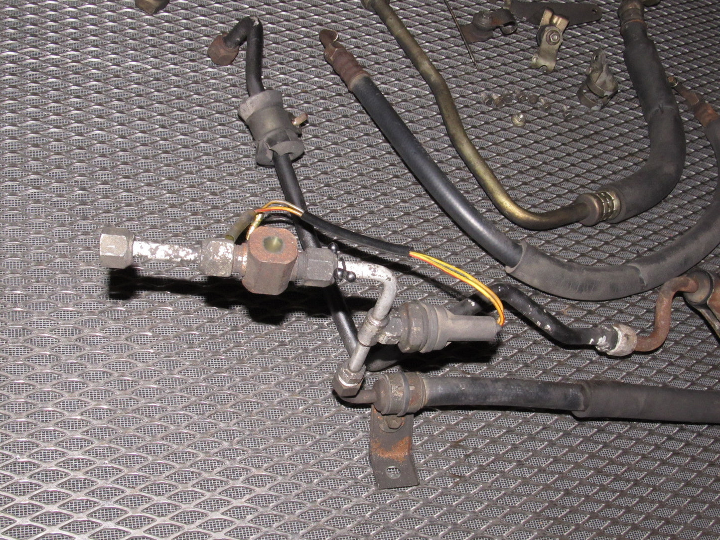 84 85 Mazda RX7 OEM 12A A/C Fitting Hose Set