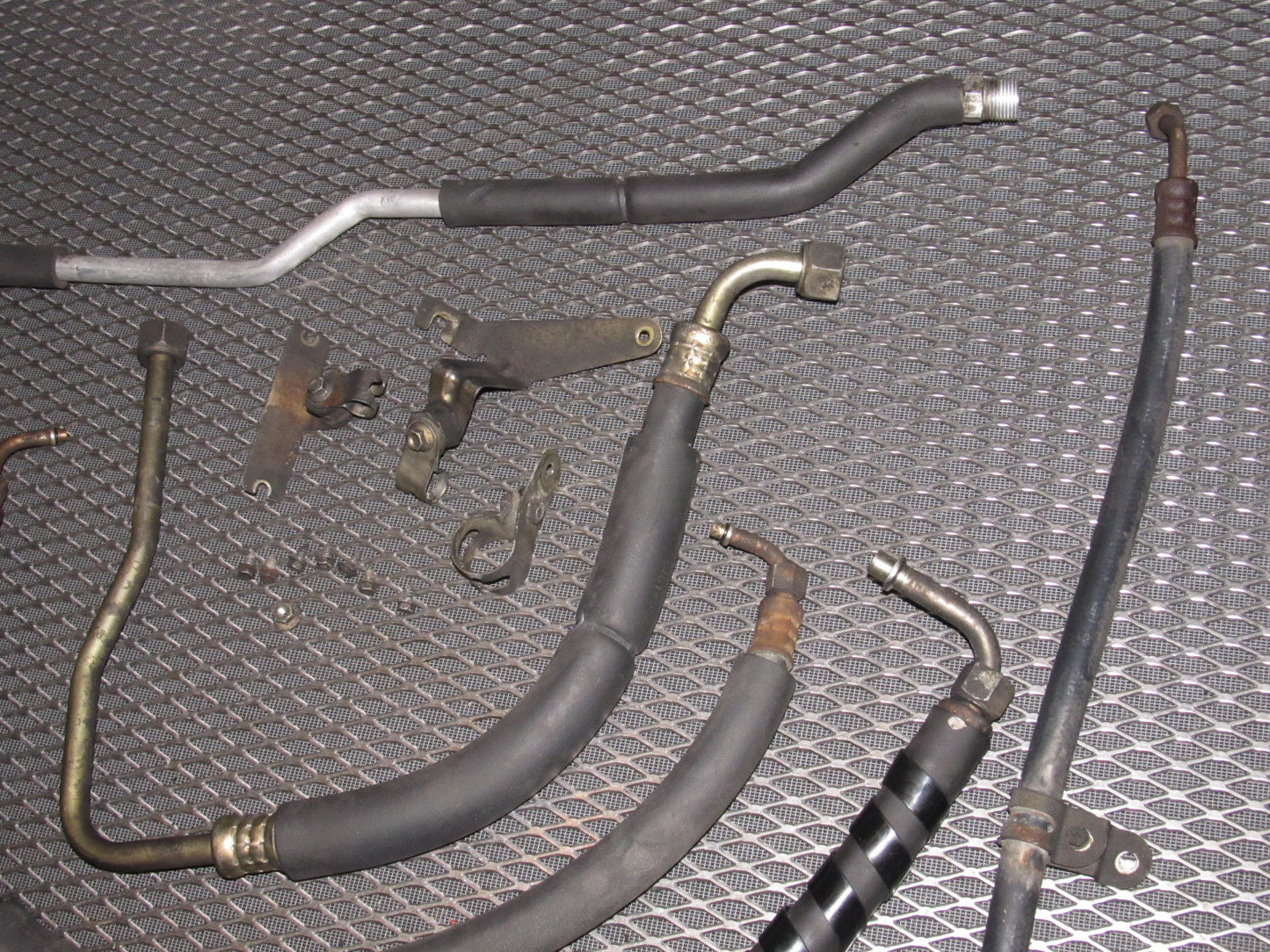 84 85 Mazda RX7 OEM 12A A/C Fitting Hose Set