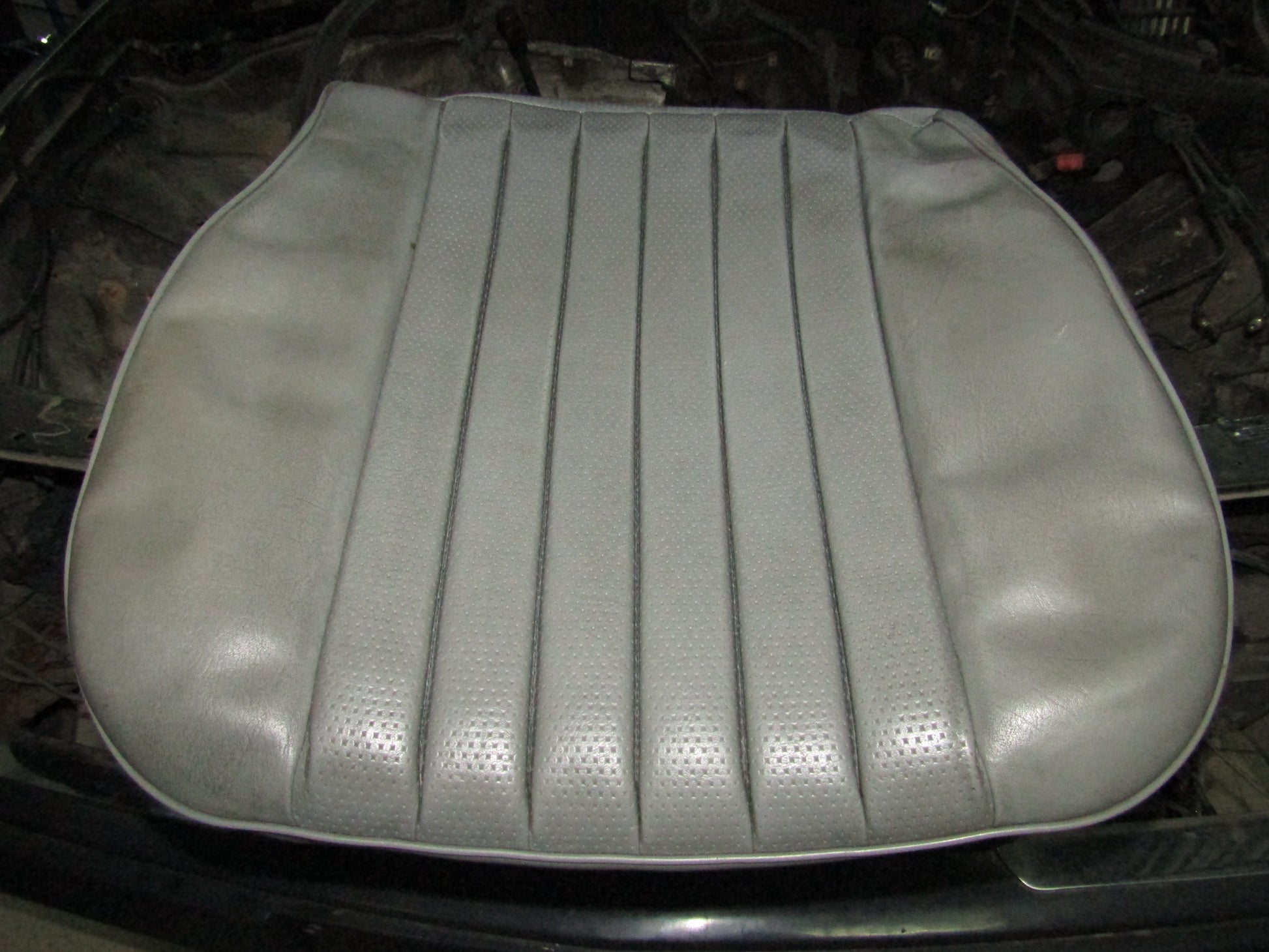 86-93 Mercedes Benz 300E OEM Front Bottom Seat Leather Skin Cover - Left