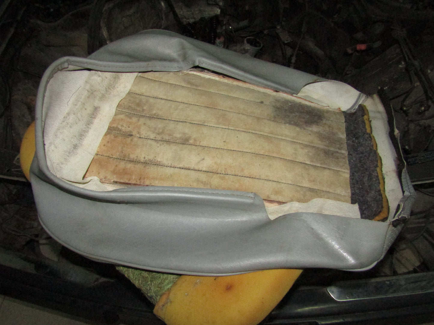 86-93 Mercedes Benz 300E OEM Front Bottom Seat Leather Skin Cover - Left