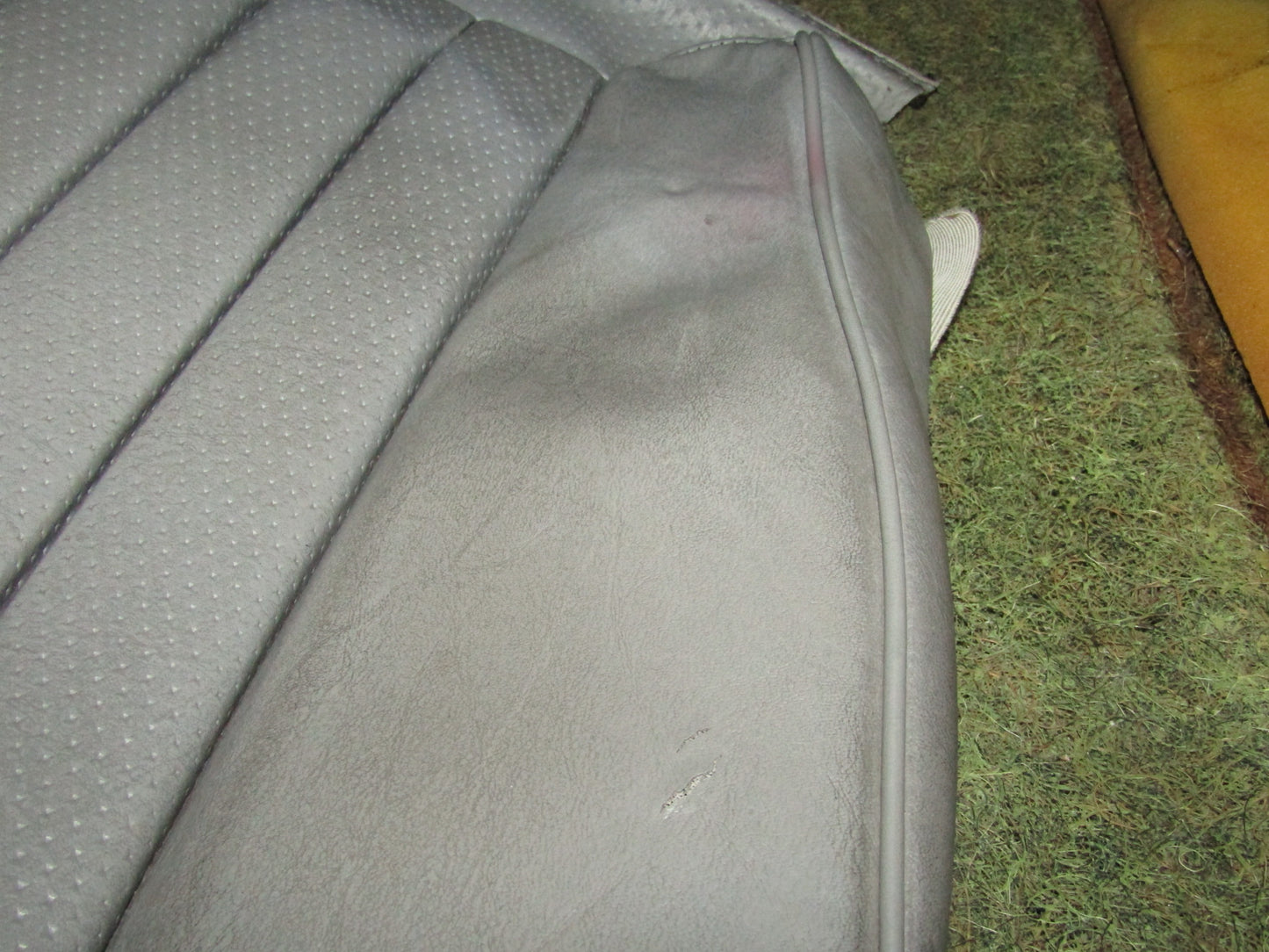 86-93 Mercedes Benz 300E OEM Front Bottom Seat Leather Skin Cover - Left