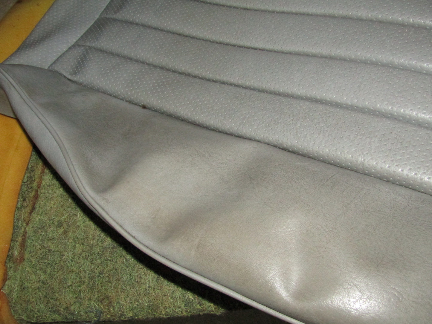 86-93 Mercedes Benz 300E OEM Front Bottom Seat Leather Skin Cover - Left