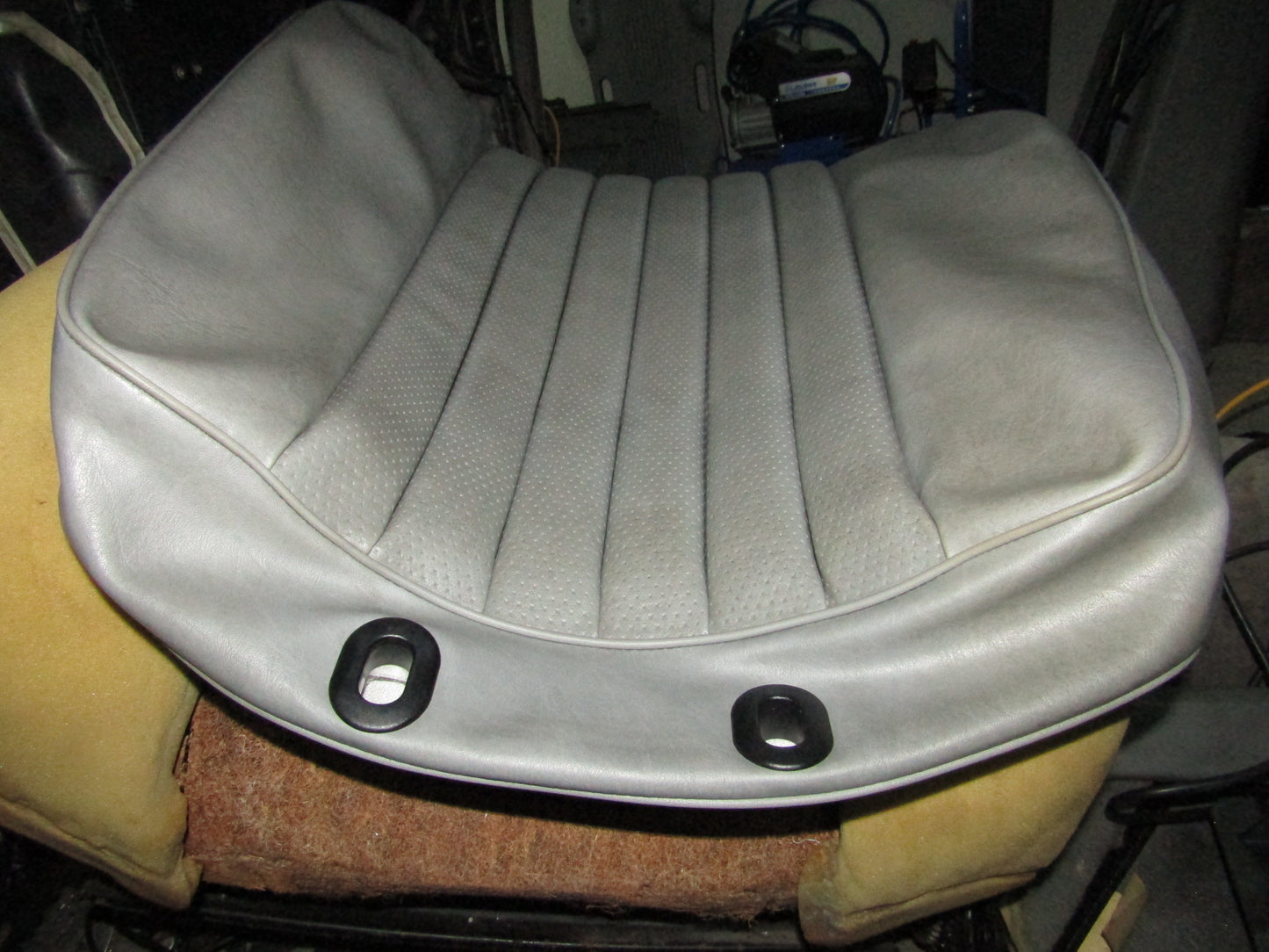 86-93 Mercedes Benz 300E OEM Front Back Seat Leather Skin Cover - Left