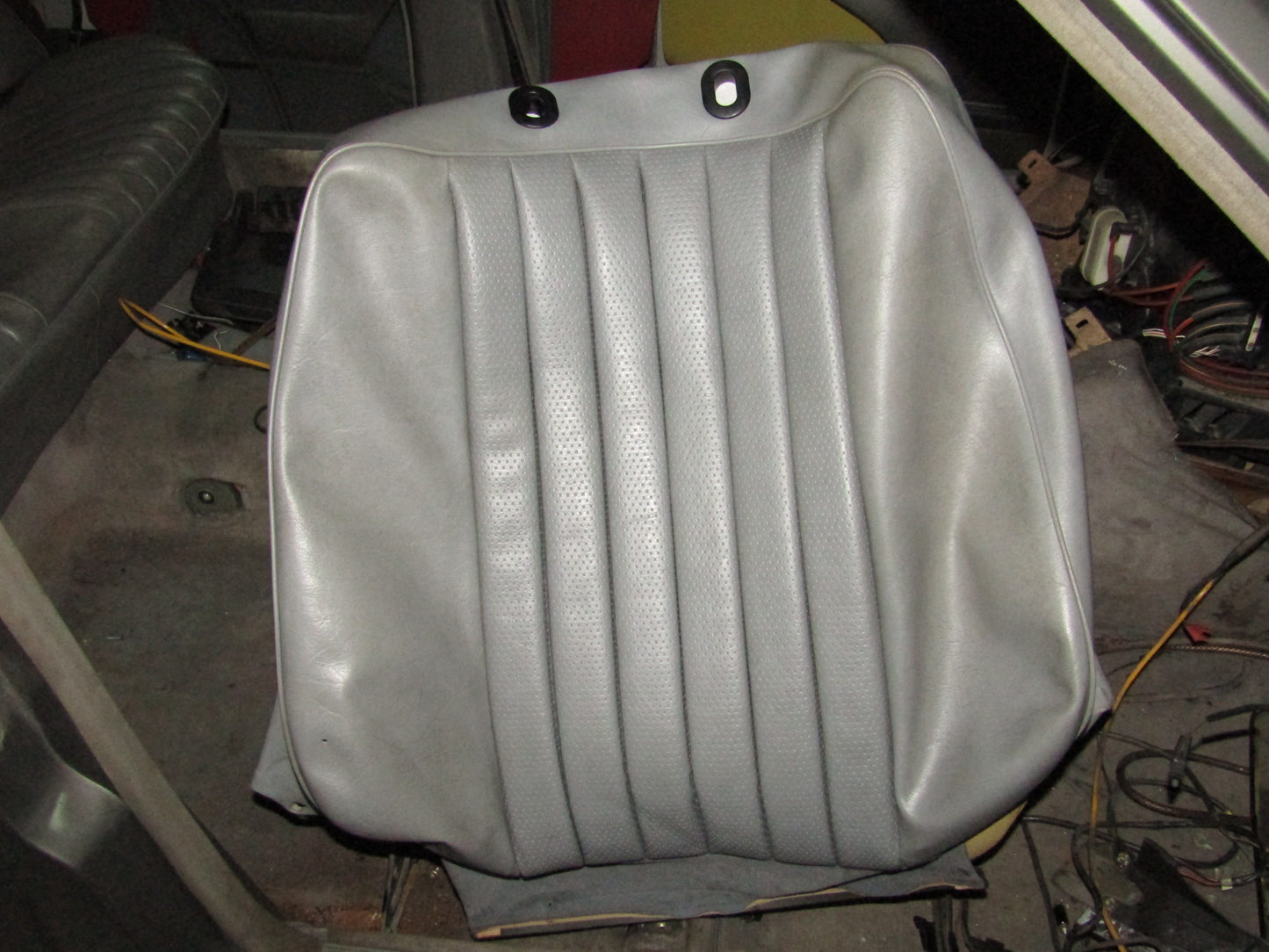 86-93 Mercedes Benz 300E OEM Front Back Seat Leather Skin Cover - Right