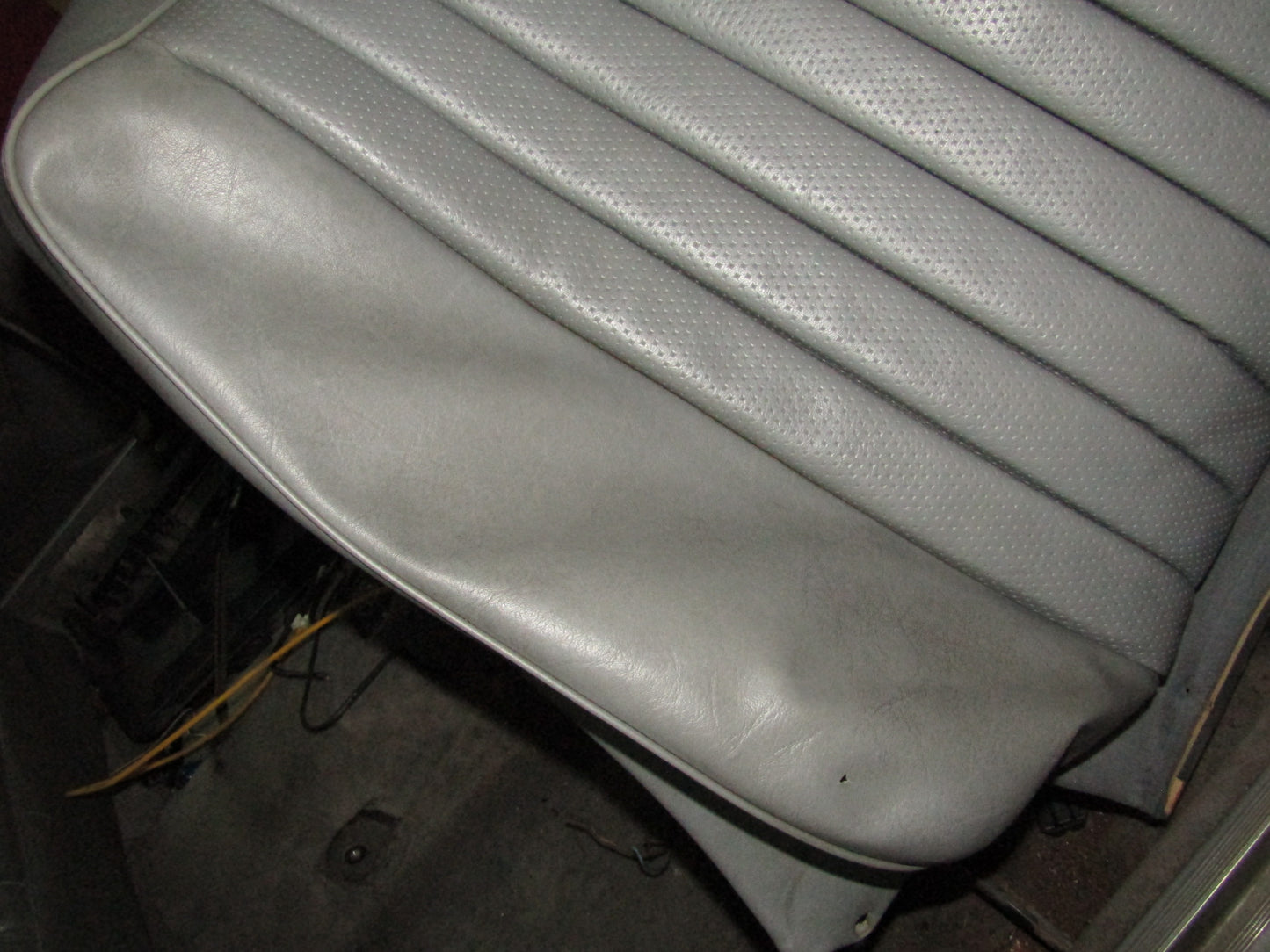 86-93 Mercedes Benz 300E OEM Front Back Seat Leather Skin Cover - Right