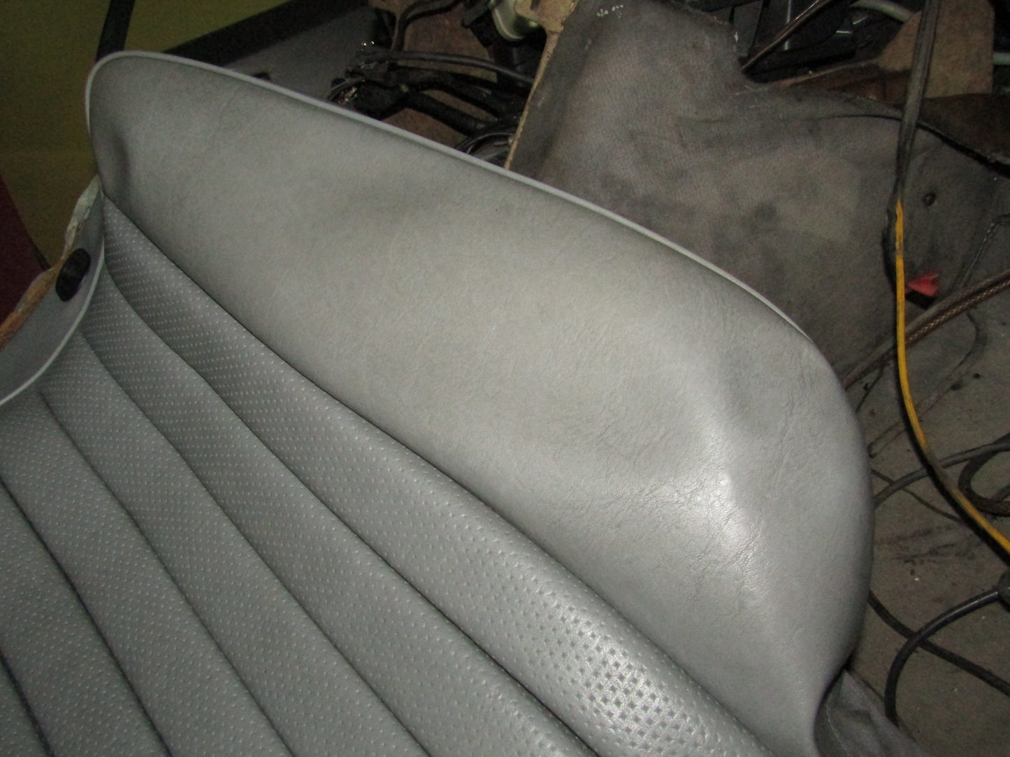 86-93 Mercedes Benz 300E OEM Front Back Seat Leather Skin Cover - Right