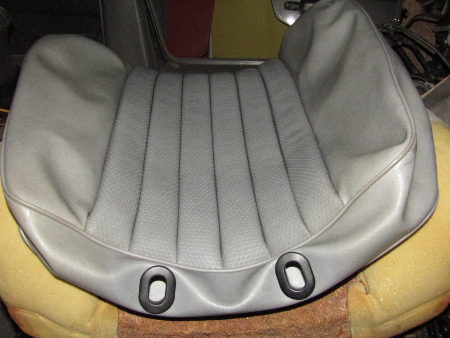 86-93 Mercedes Benz 300E OEM Front Back Seat Leather Skin Cover - Right