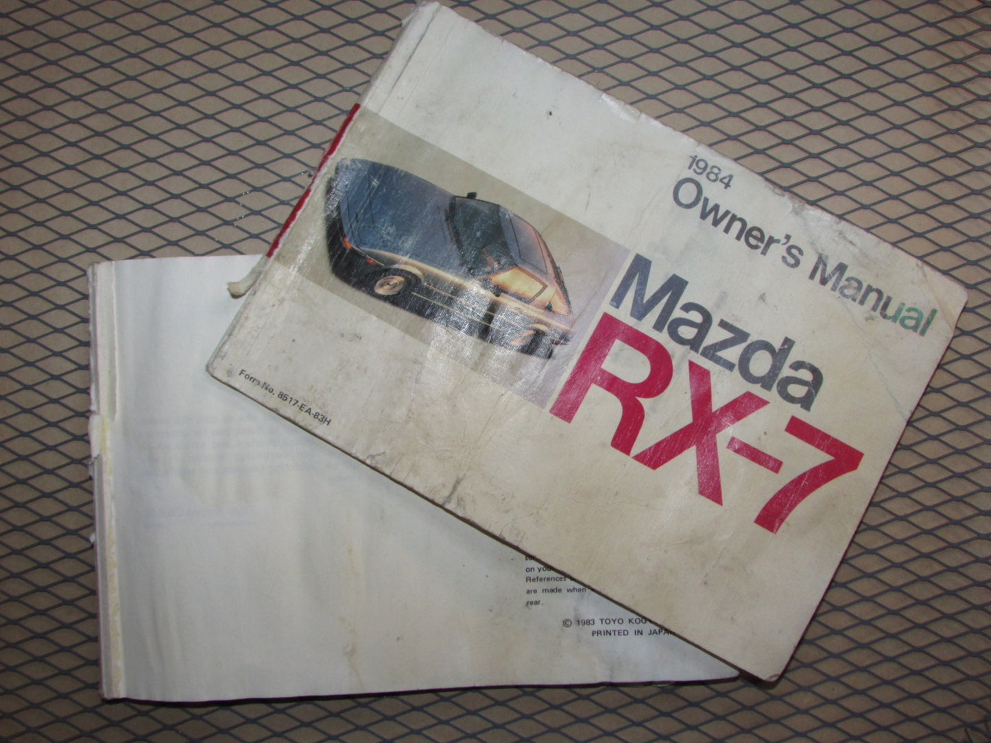 Mazda RX7 (1984) Owners Manual