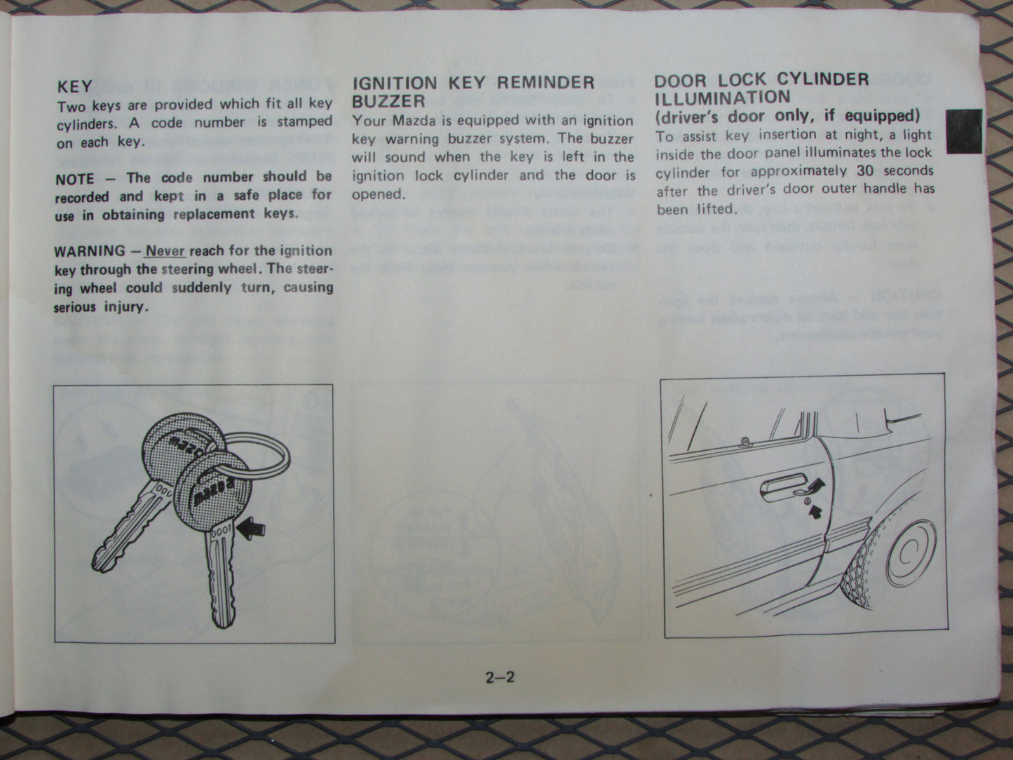 Mazda RX7 (1984) Owners Manual