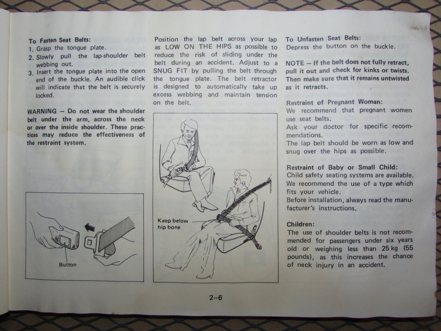 Mazda RX7 (1984) Owners Manual