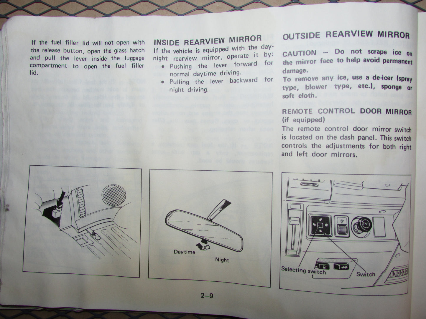 Mazda RX7 (1984) Owners Manual