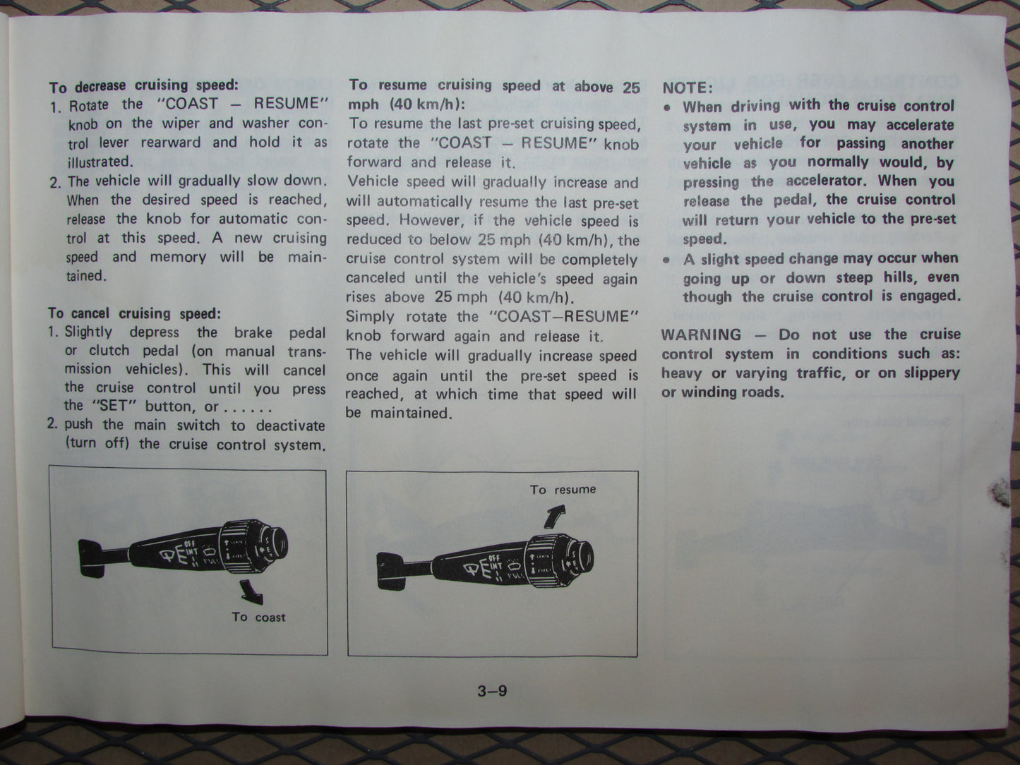 Mazda RX7 (1984) Owners Manual