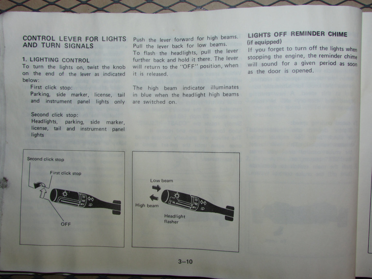 Mazda RX7 (1984) Owners Manual