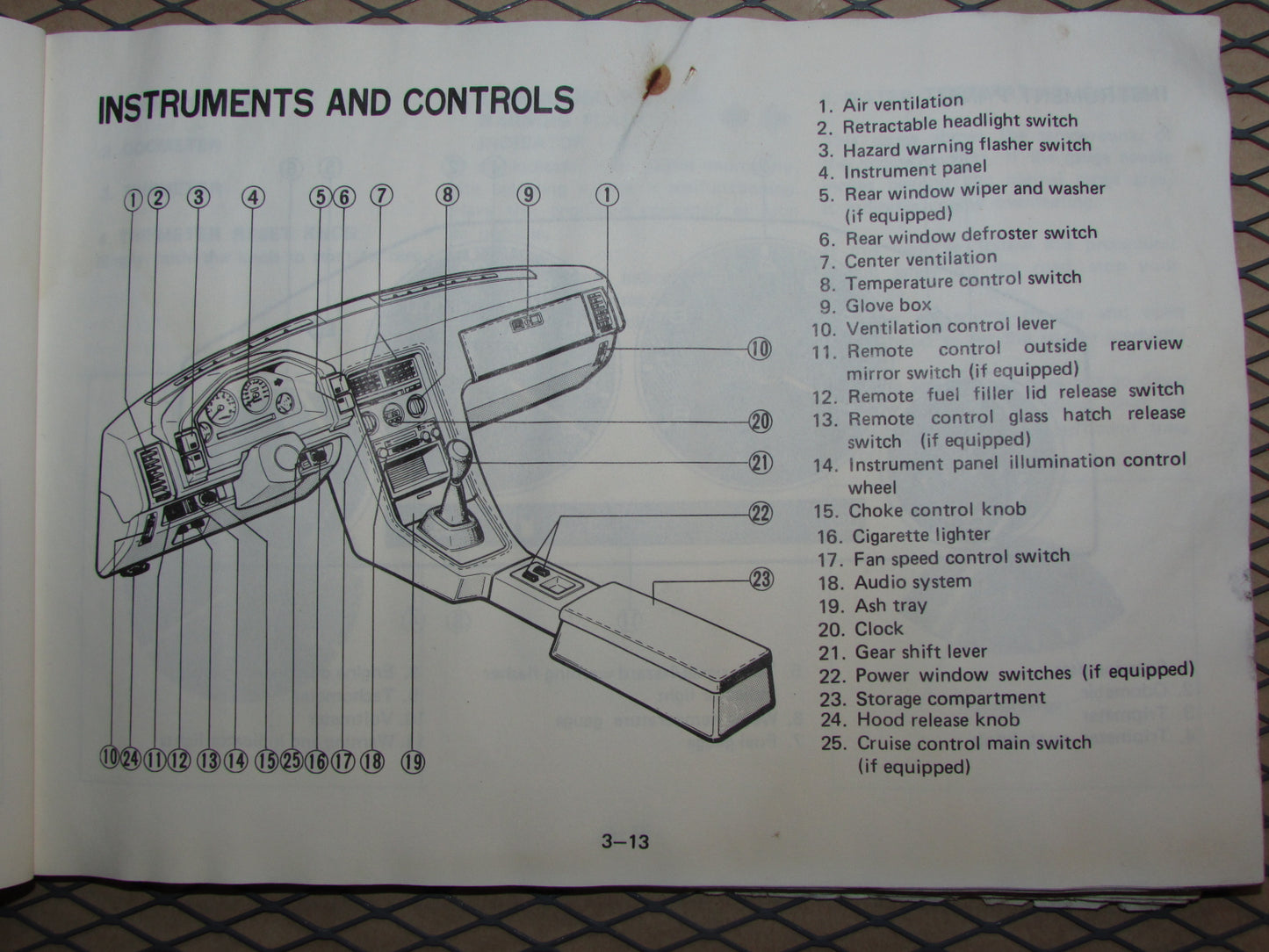 Mazda RX7 (1984) Owners Manual