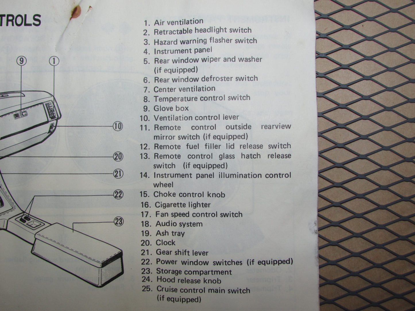 Mazda RX7 (1984) Owners Manual