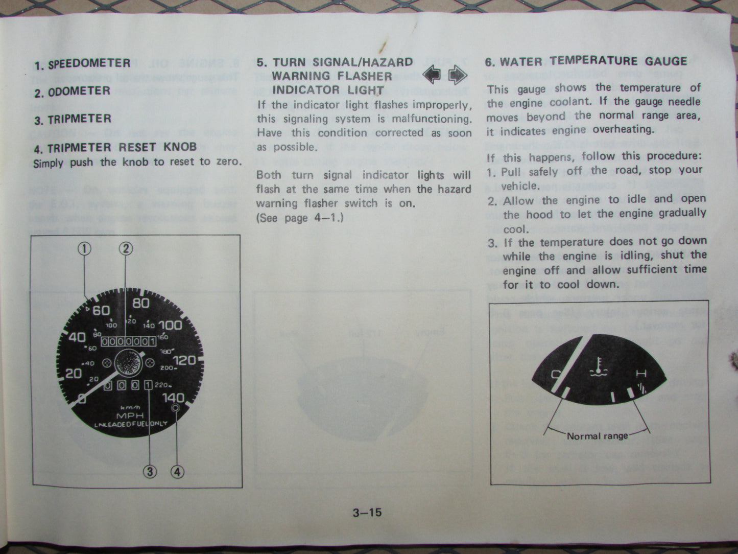Mazda RX7 (1984) Owners Manual