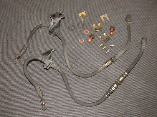 86 87 88 Toyota Supra OEM Front Brake Hose Set