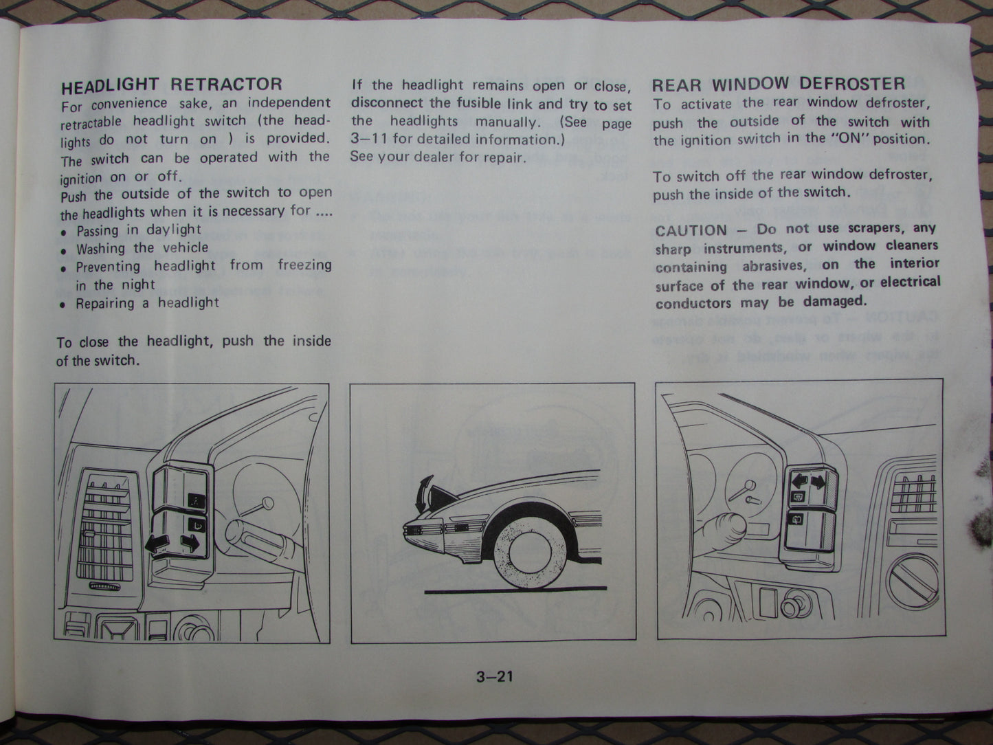 Mazda RX7 (1984) Owners Manual
