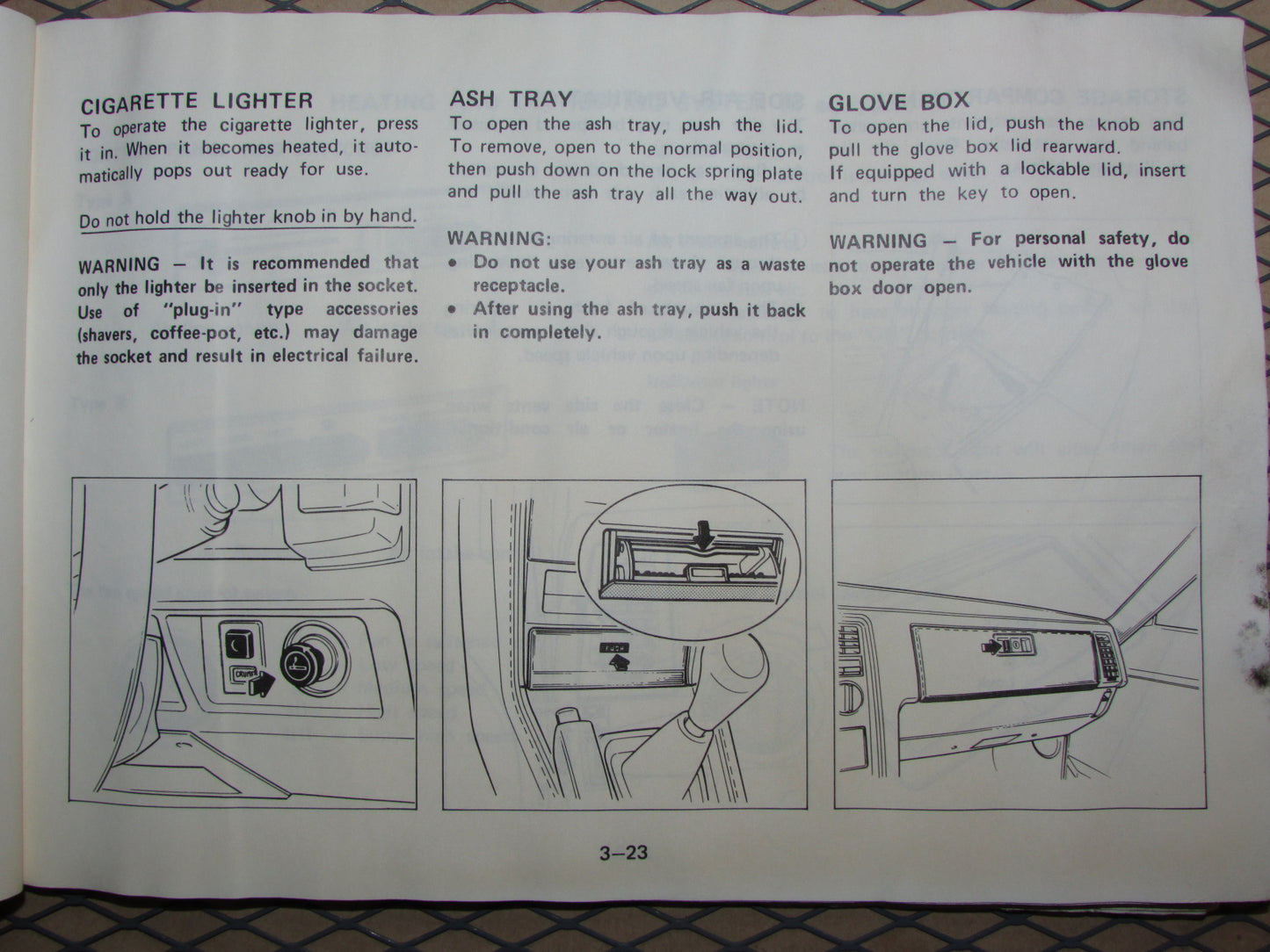 Mazda RX7 (1984) Owners Manual