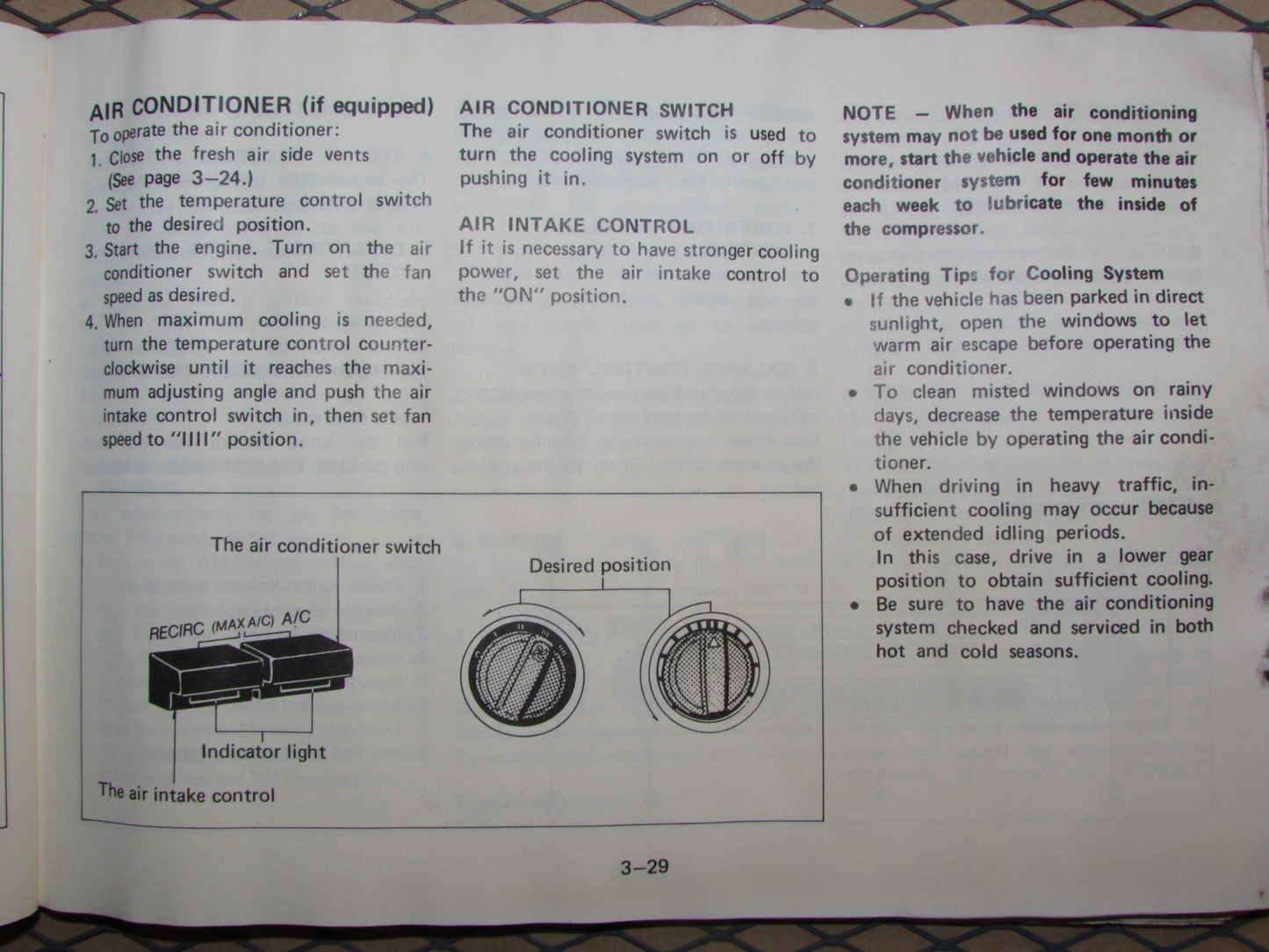 Mazda RX7 (1984) Owners Manual