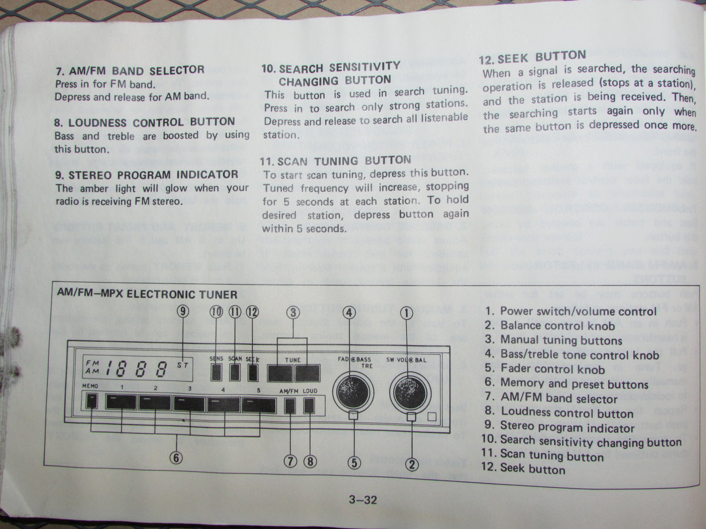Mazda RX7 (1984) Owners Manual
