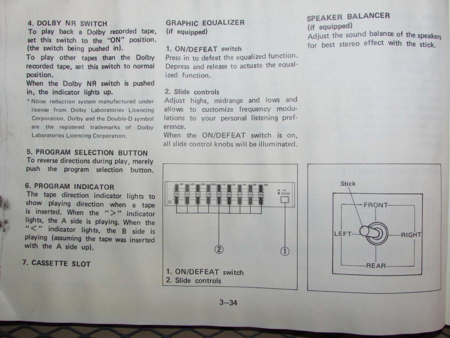 Mazda RX7 (1984) Owners Manual