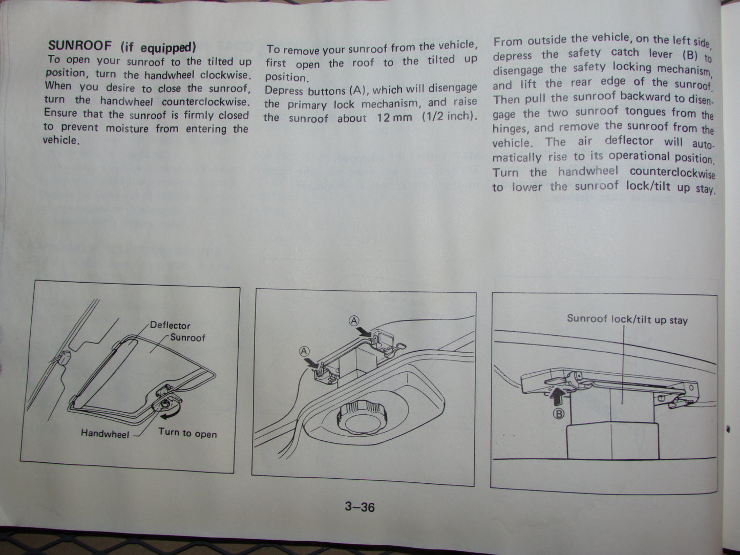 Mazda RX7 (1984) Owners Manual