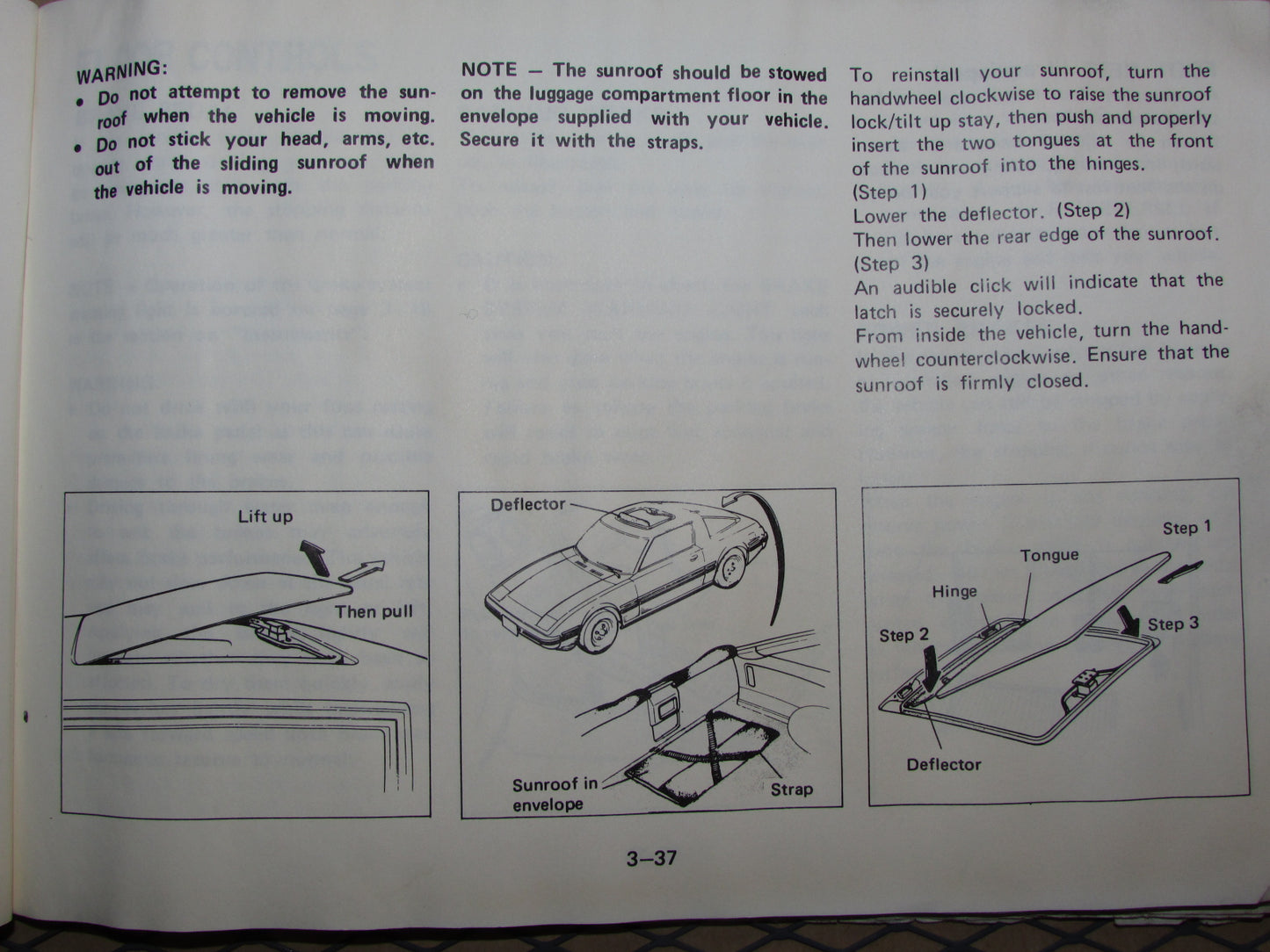 Mazda RX7 (1984) Owners Manual