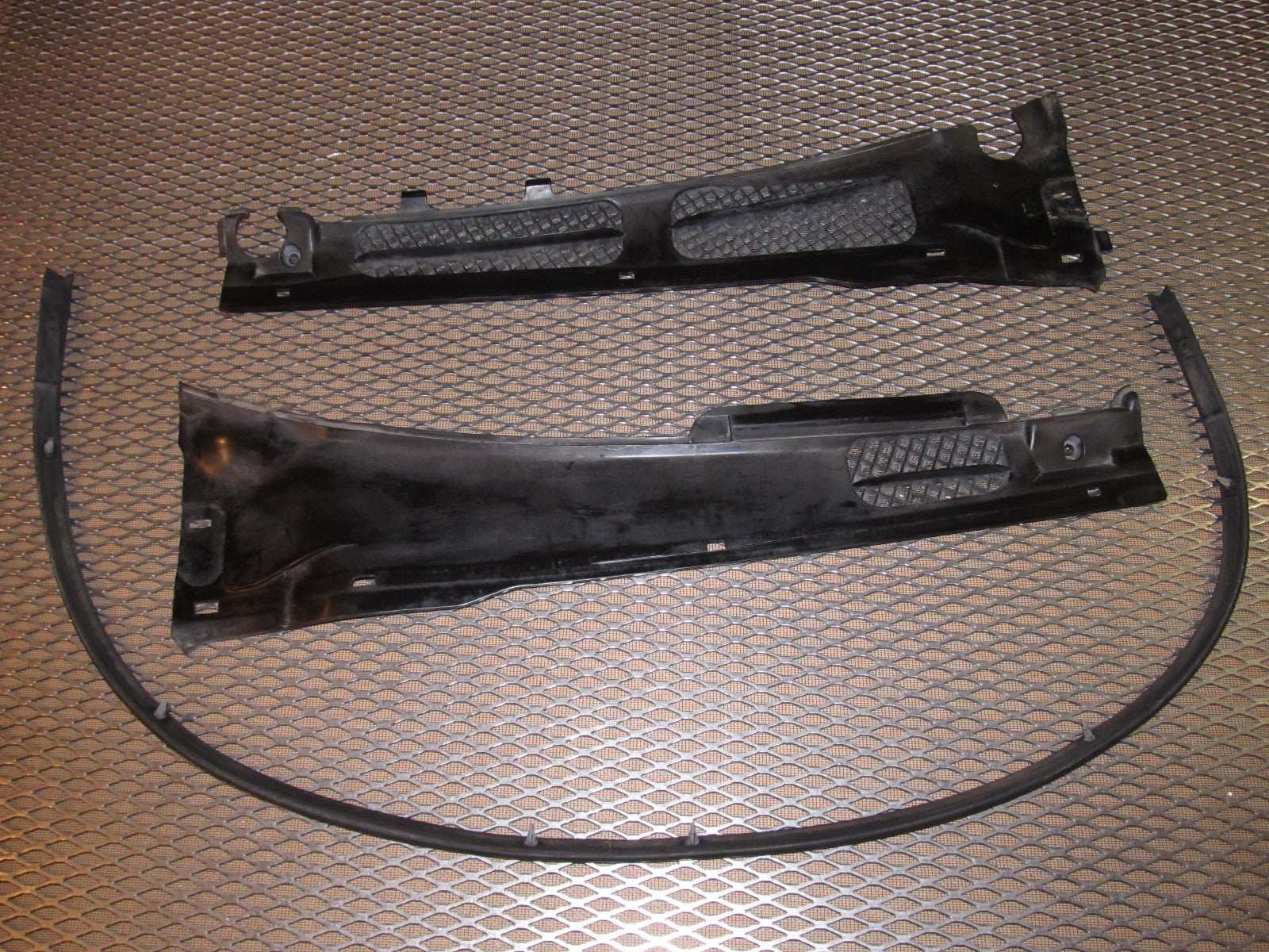 89 90 Nissan 240SX OEM Front Wiper Cowl Panel Set