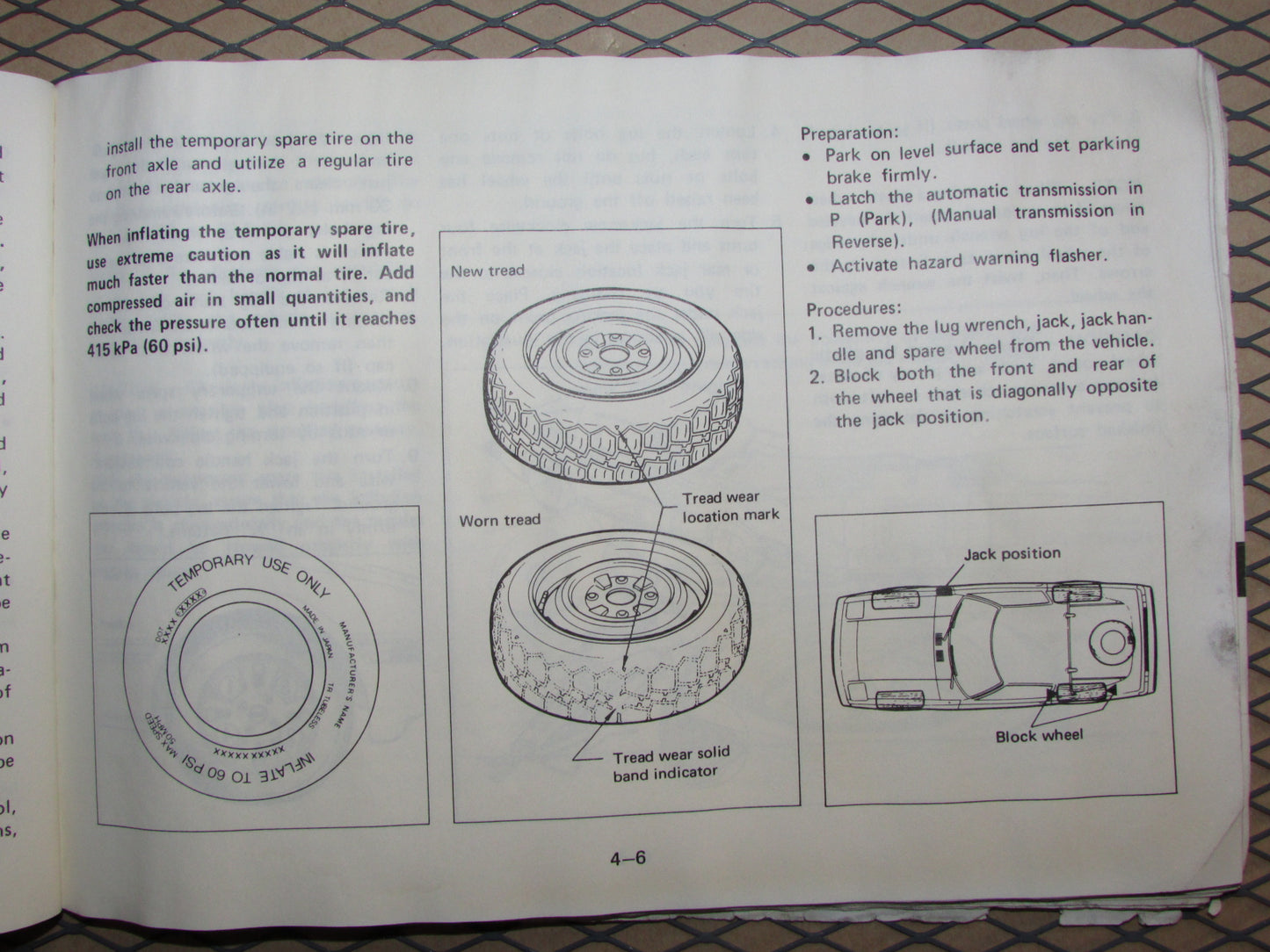 Mazda RX7 (1984) Owners Manual
