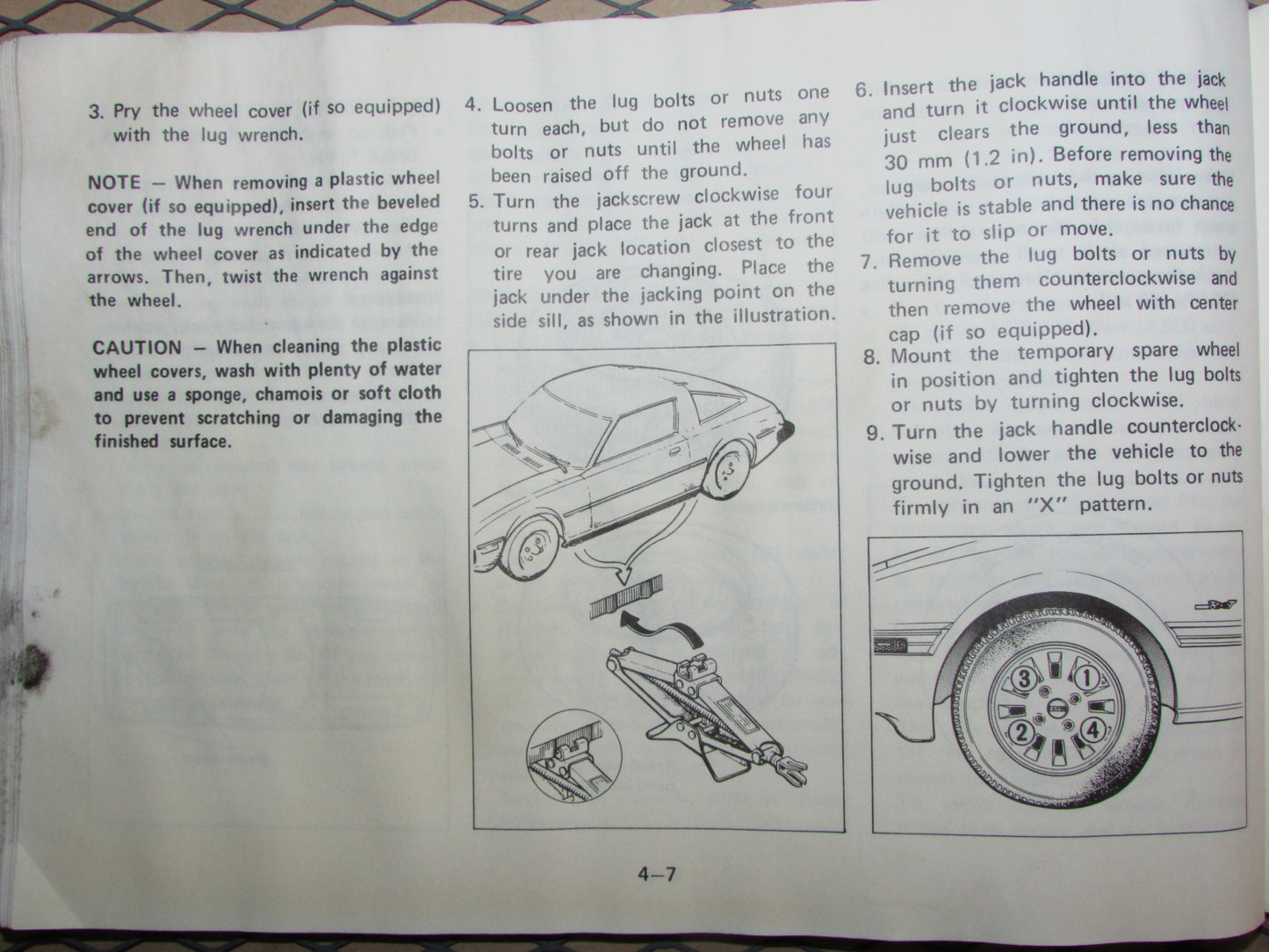Mazda RX7 (1984) Owners Manual