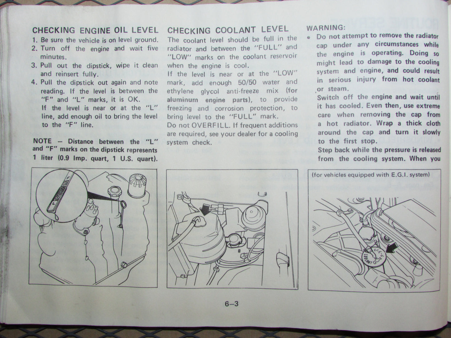 Mazda RX7 (1984) Owners Manual