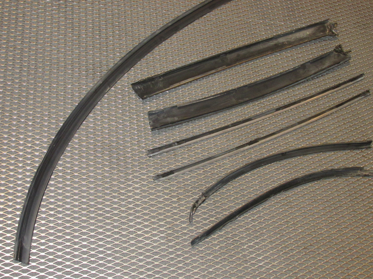 84 85 Mazda RX7 OEM Front Windshield Trim Moulding Set