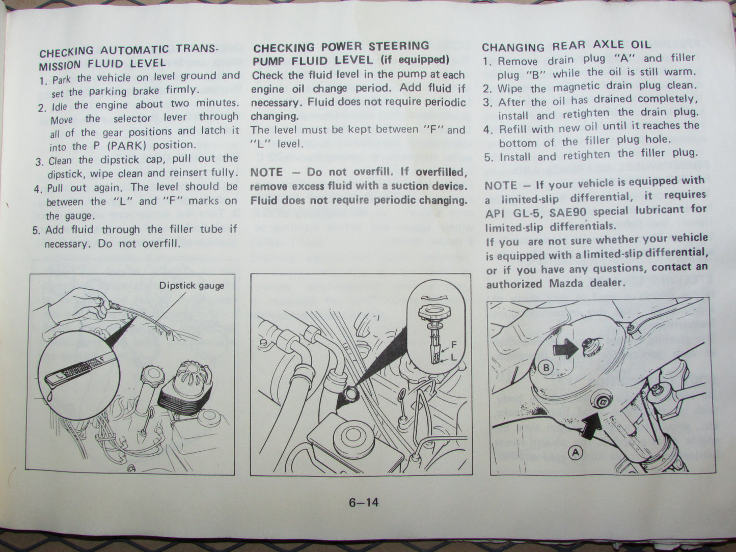 Mazda RX7 (1984) Owners Manual
