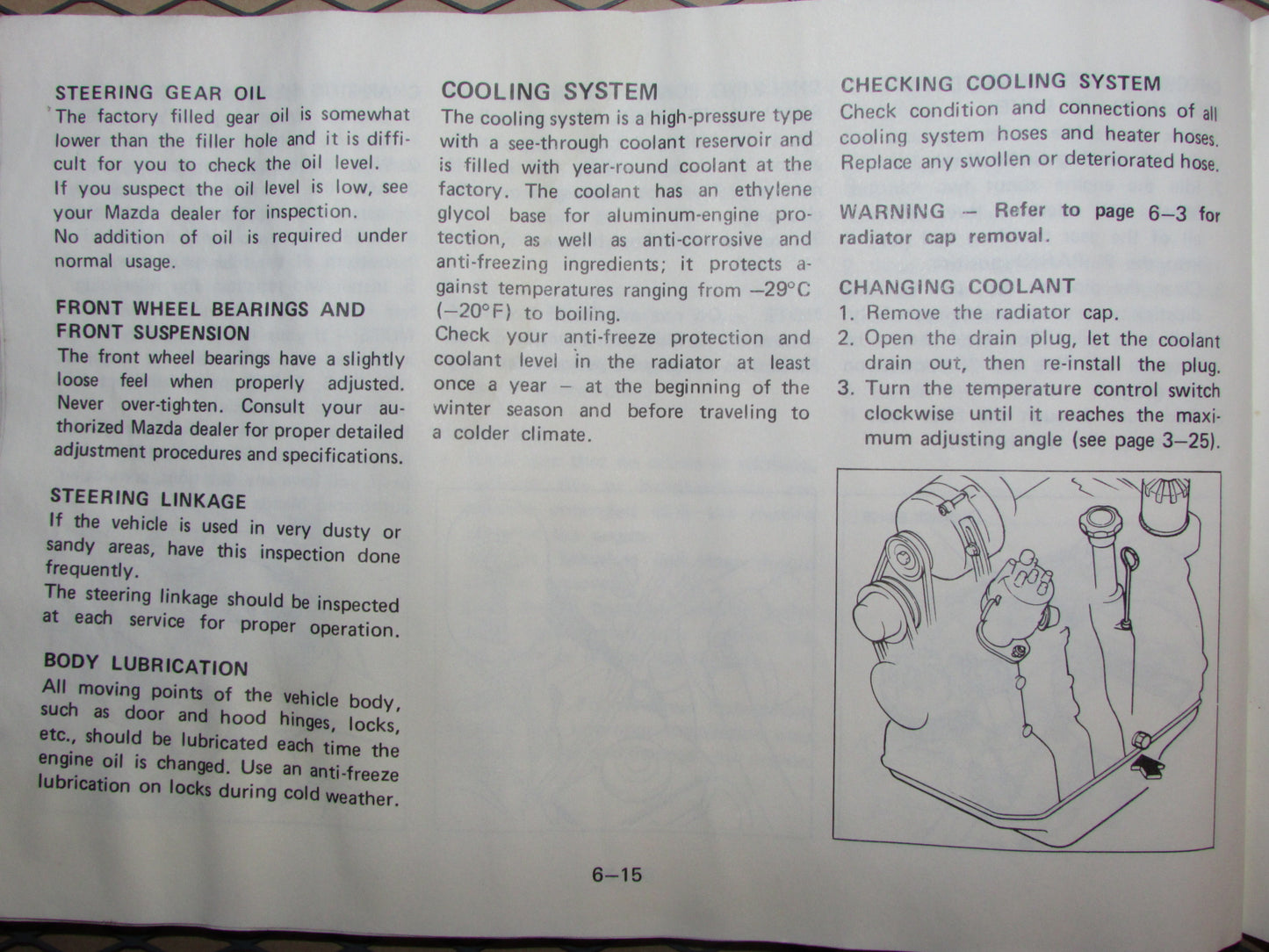Mazda RX7 (1984) Owners Manual