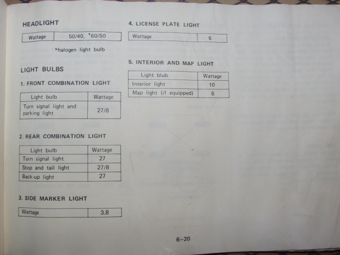 Mazda RX7 (1984) Owners Manual