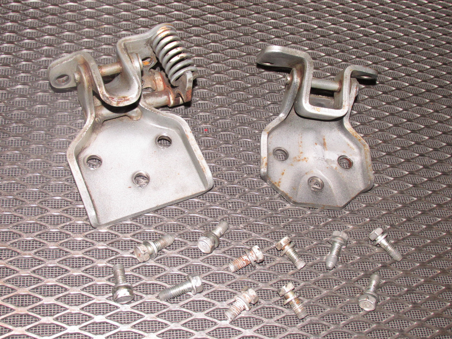 84 85 Mazda RX7 OEM Door Hinges - Left Set