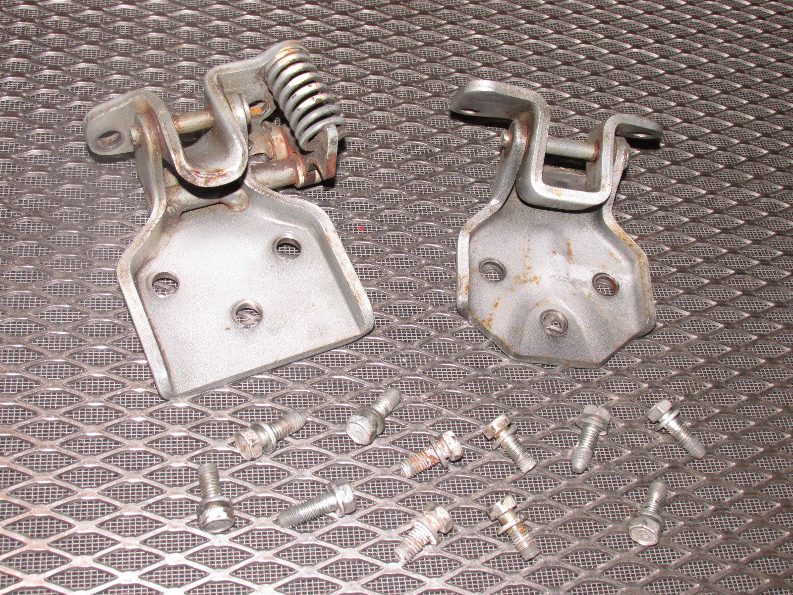 84 85 Mazda RX7 OEM Door Hinges - Left Set