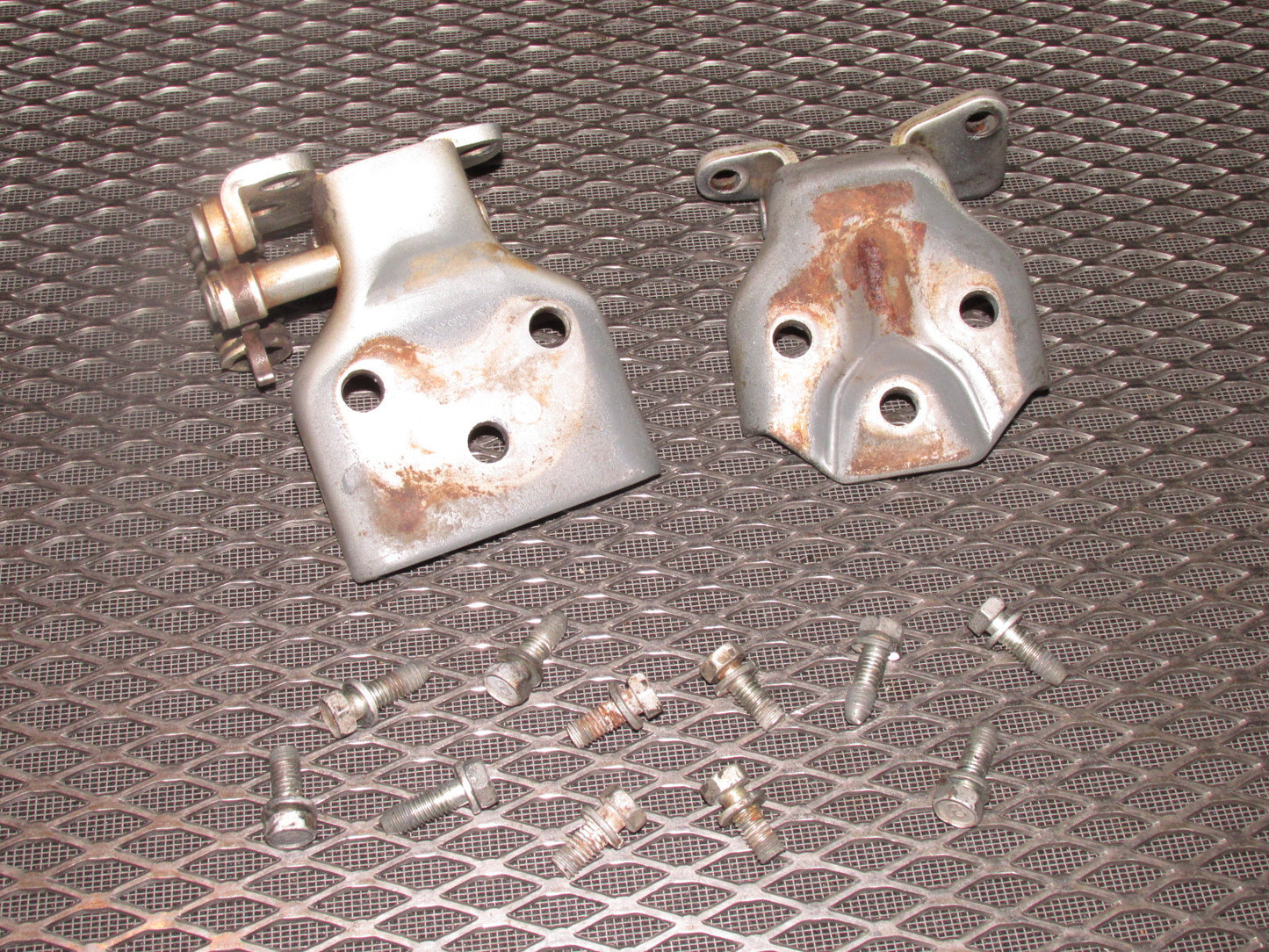 84 85 Mazda RX7 OEM Door Hinges - Left Set