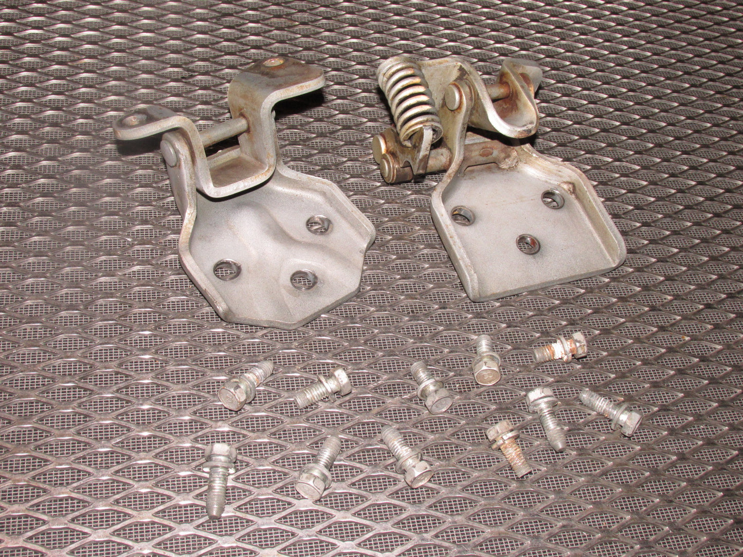 84 85 Mazda RX7 OEM Door Hinges - Right Set