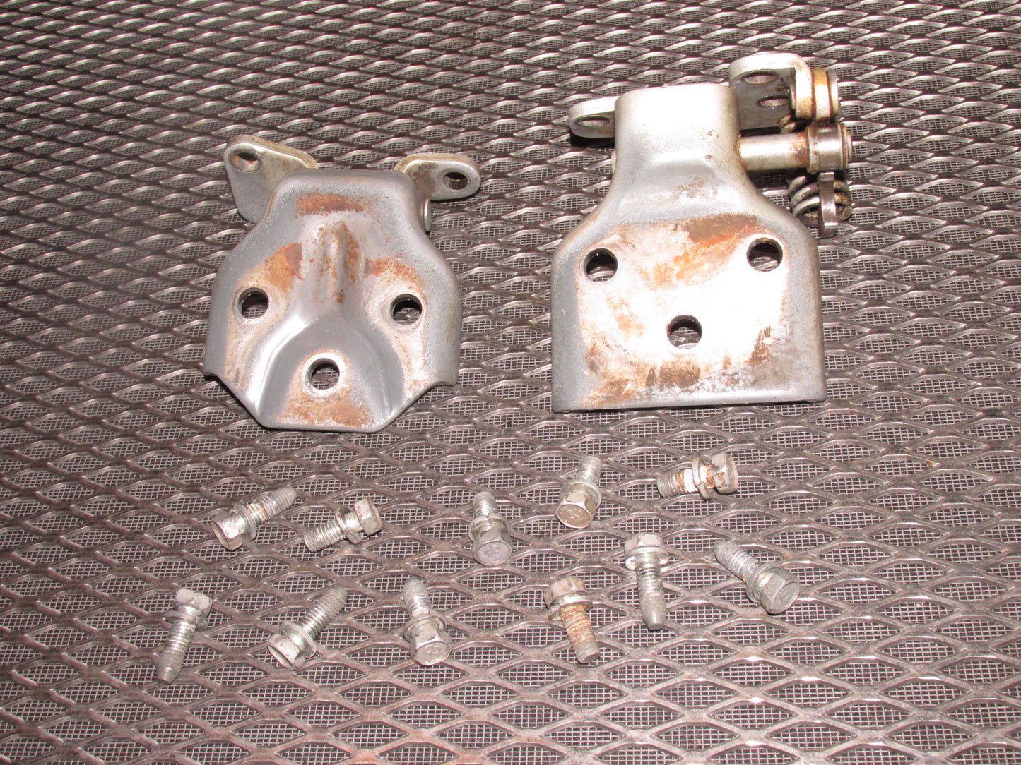 84 85 Mazda RX7 OEM Door Hinges - Right Set