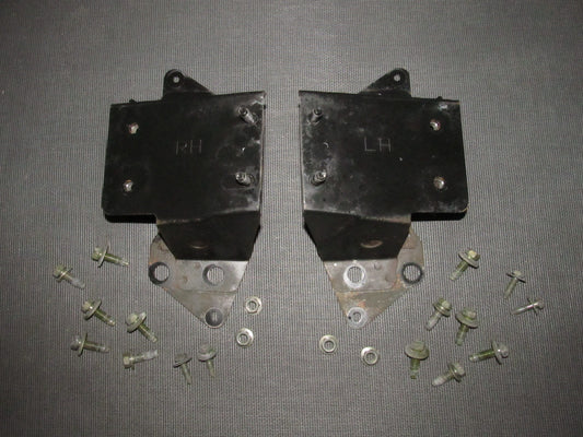 03 04 Infiniti G35 OEM Bumper Reinforcement Bracket - Front Set