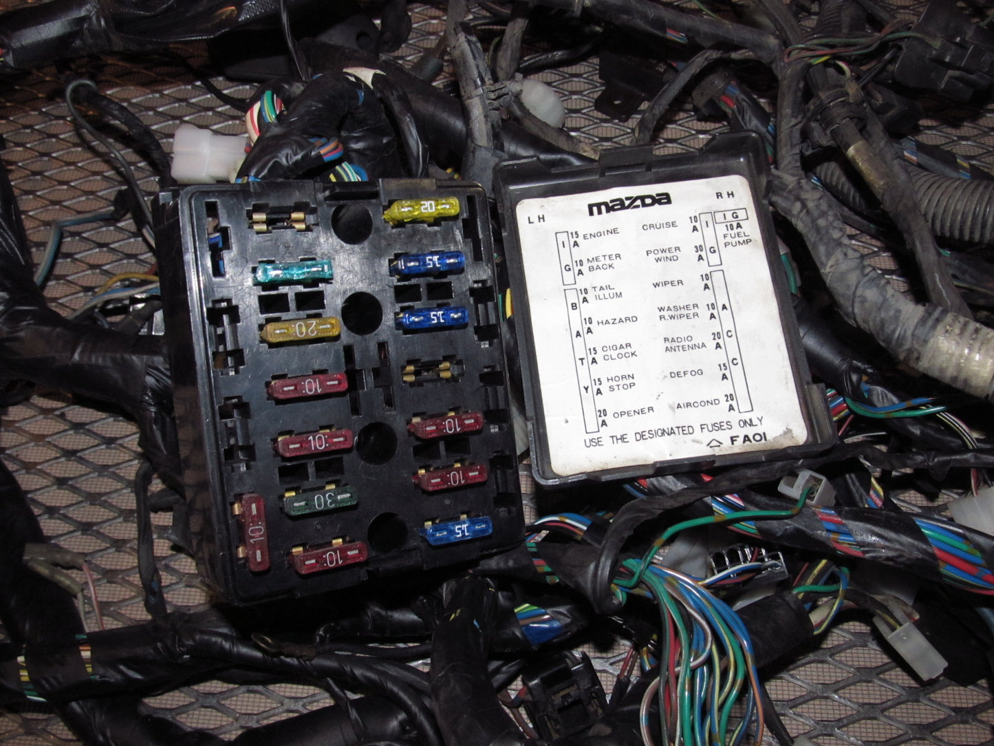 1983 Mazda RX7 OEM Headlight & Dash Wiring Harness