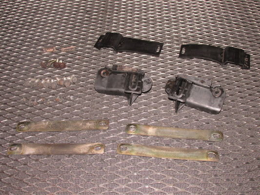 84 85 Mazda RX7 OEM Rear Bumper Mounting Bracket - Set