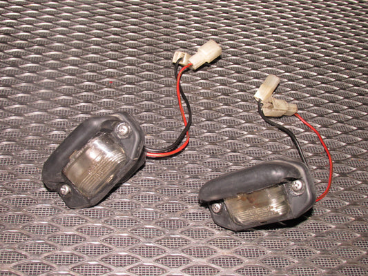 84 85 Mazda RX7 OEM Rear License Plate Light Lamp - Set