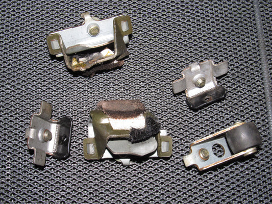 86 87 88 Toyota Supra OEM Door Window Stopper Roller Bracket - Right Set