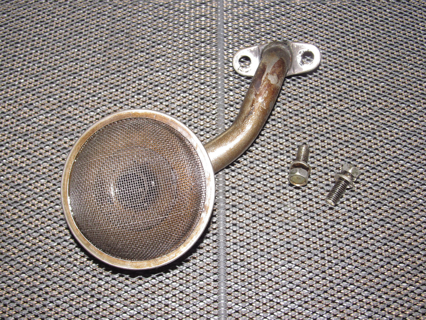 77 78 Datsun 280z OEM L28E Engine Oil Pump Screen Pick Up Tube