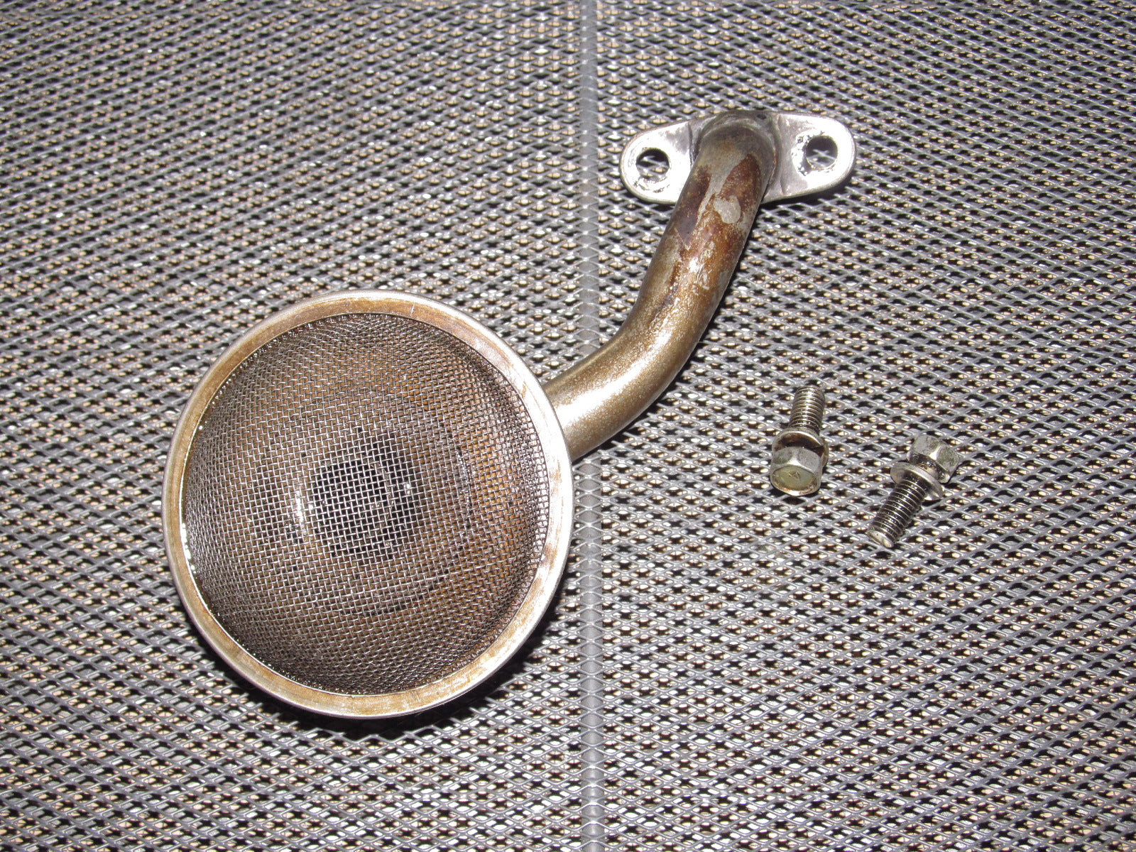 77 78 Datsun 280z OEM L28E Engine Oil Pump Screen Pick Up Tube