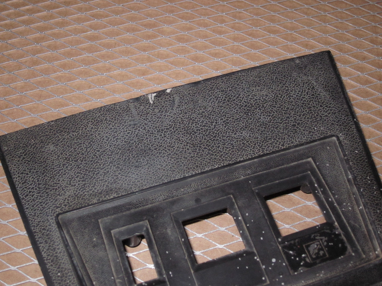 72 73 Datsun 240z OEM Console Defroster Switch Bezel Fuse Box Cover Panel